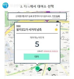 따릉이는 홈페이지나 앱을 통해 간편하게 대여를 할 수 있다.