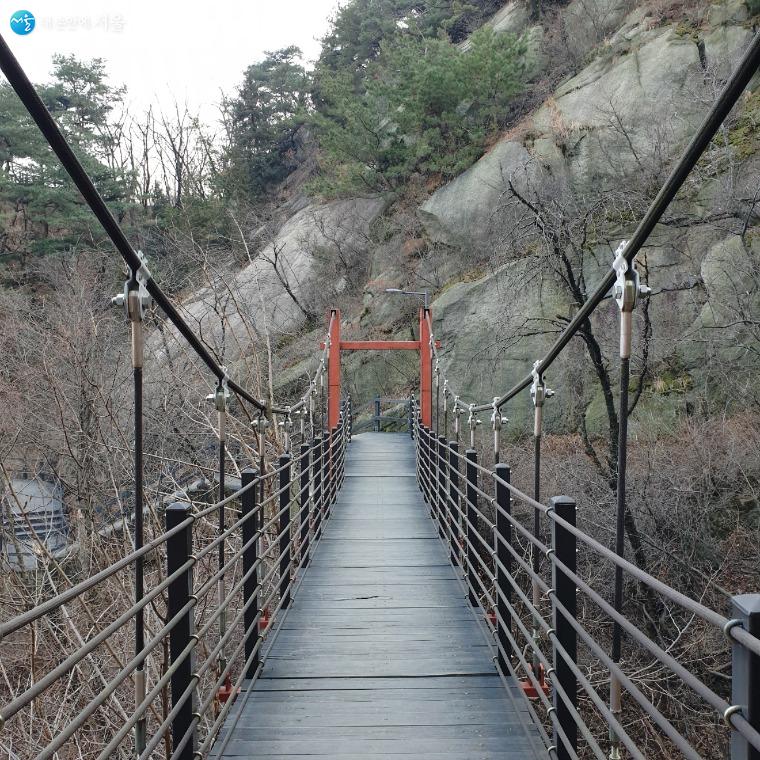 서울에서 볼 수 있는 흔들다리인 가온다리