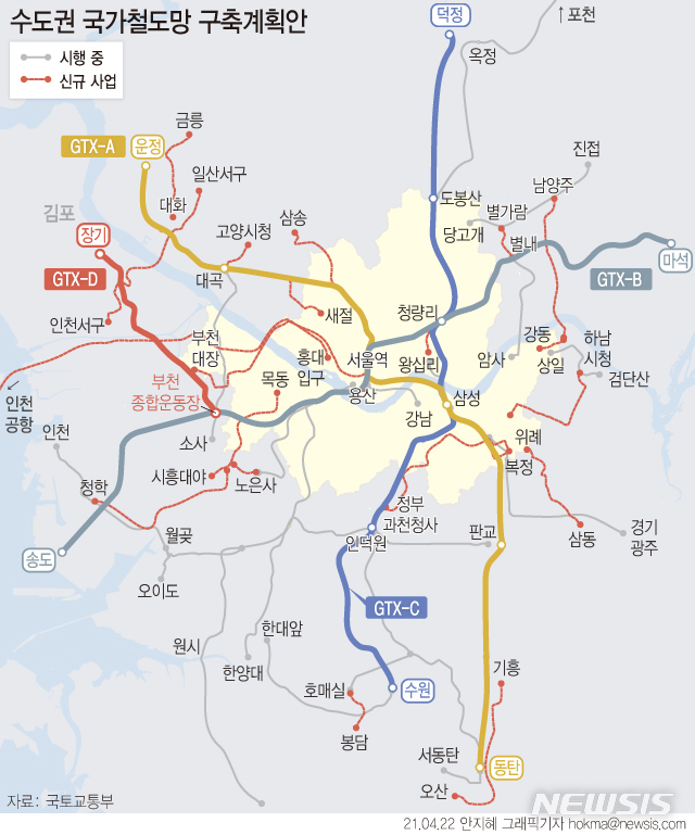 제4차 국가철도망 구축계획안 ⓒ뉴시스