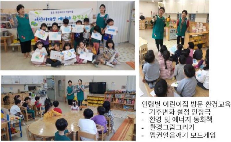 2019년 E로운 어린이교육 활동 모습