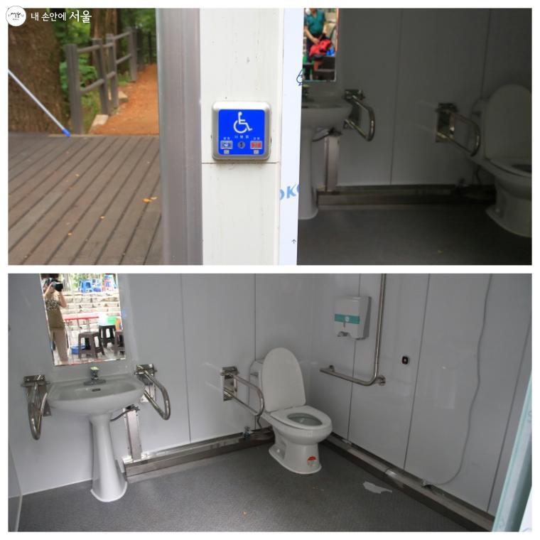봉수대 바로 아래 장애인화장실도 함께 마련돼 있다.