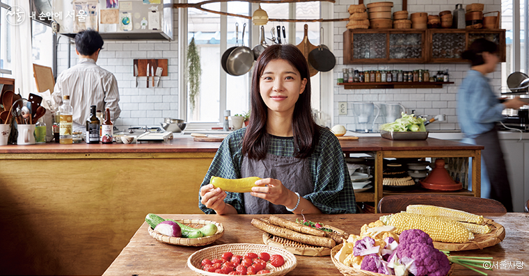 배우 임세미의 친환경 서울, 탄소 줄이고 환경 지키는 채식 식탁