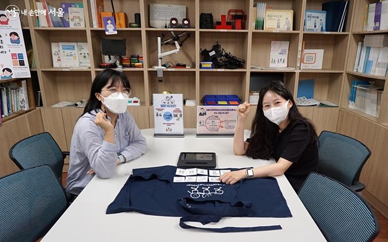 서울시장애인의사소통권리증진센터 최지우 팀장과 박지은 팀장