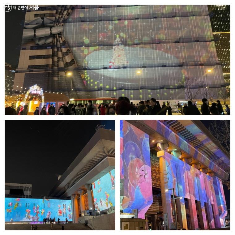 ‘2022 서울라이트 광화’는 광화문광장 일대 건물 입면을 활용한 미디어아트가 펼쳐진다.