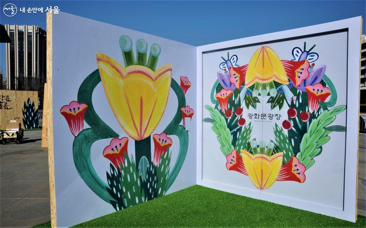 아티스트 ‘나난’의 ‘봄날의 설렘’전 작품 ⓒ조수봉