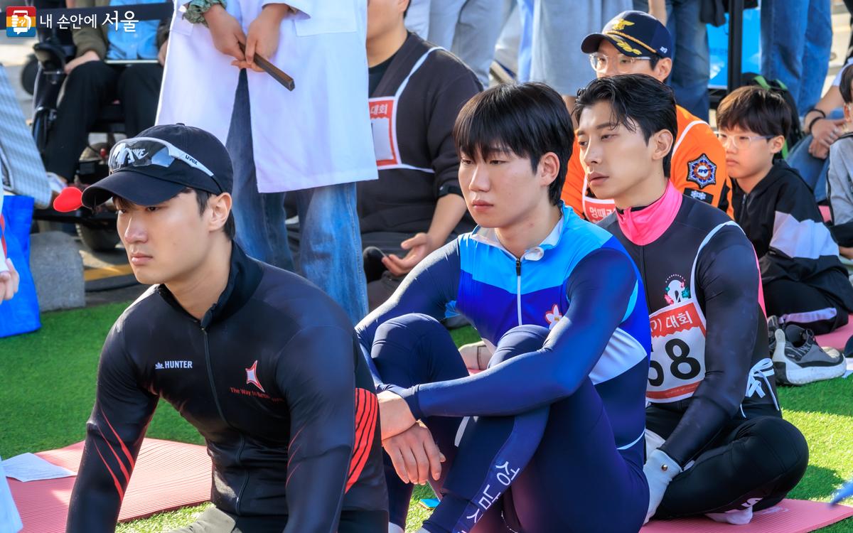 멍때리기대회에는 곽윤기 쇼트트랙 선수도 참가했다. ©유서경
