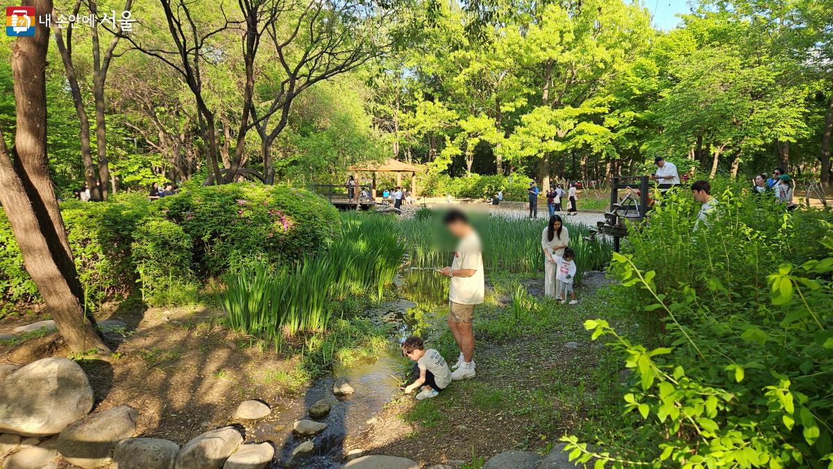 토요일 오후 서울숲을 찾은 시민들이 저마다의 방법으로 공원을 즐기고 있다. ⓒ이선미  