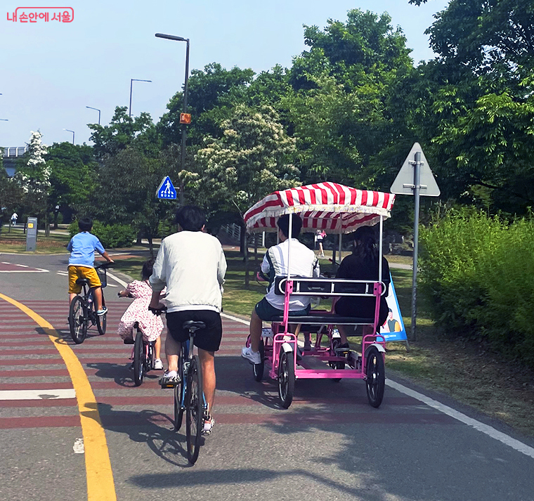서울시는 시범운영 중인 ‘4인승 자전거’에 대한 종합 안전대책을 가동한다. 