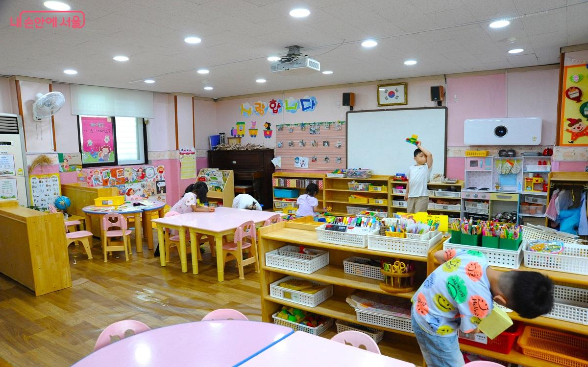 ‘동화나라 어린이집’의 시간제 돌봄 보육실 ⓒ조수봉