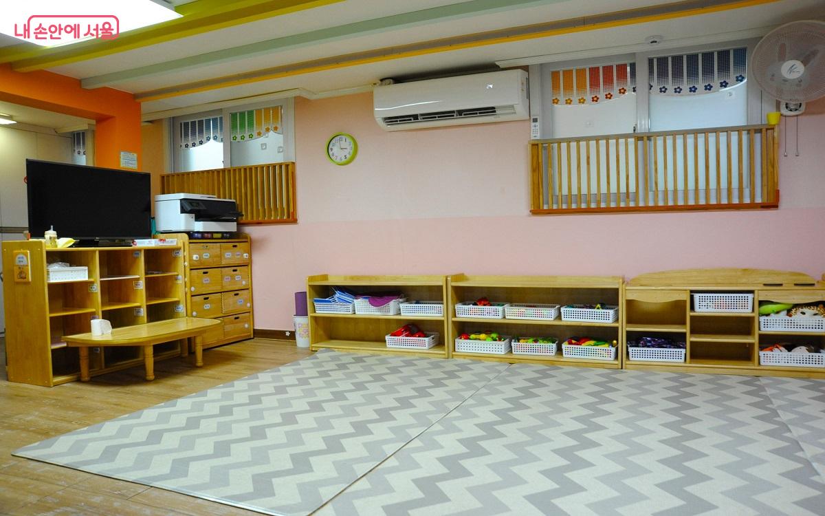 ‘리틀짐 어린이집’의 학습프로그램 운영실 ©조수봉