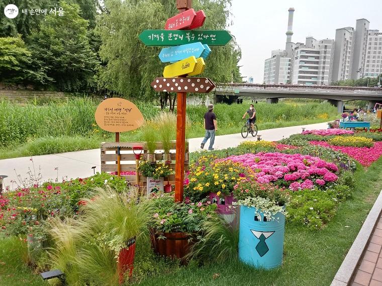 표지판 문구처럼 코로나19가 하루빨리 끝나는 기적이 오길. 