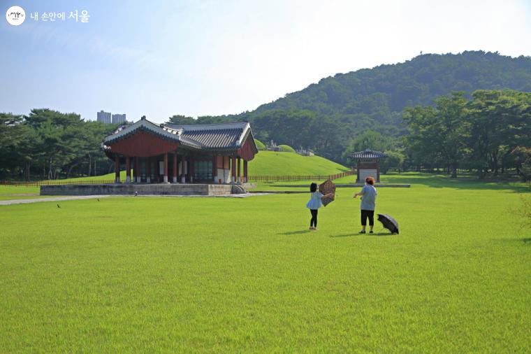 의릉은 한눈에 보기에 무척 조촐해 보인다.