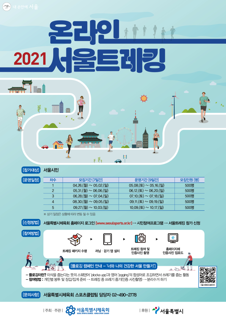 2021 온라인서울트레킹의 홍보포스터