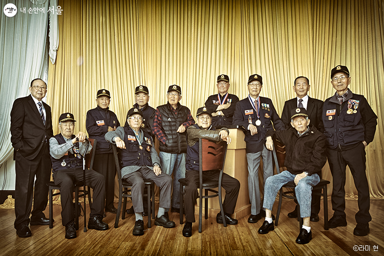 미국 시애틀지역 국군 참전용사들. 2019년 10월(사진제공 프러젝트 솔저)