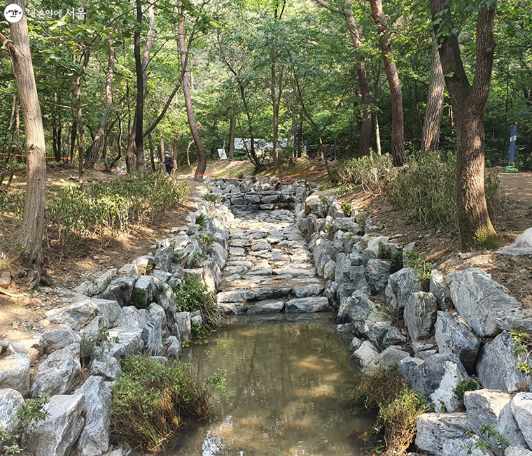 은평구 진관동 일대 ‘산림유역 관리사업’ 시공 현장