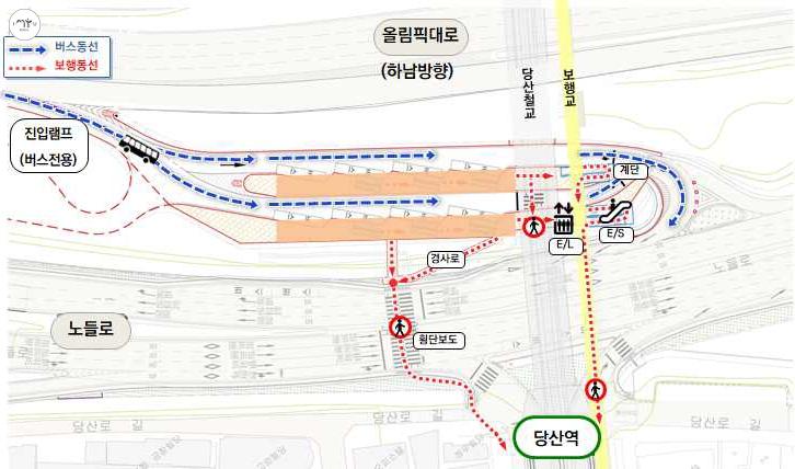 당산역 환승센터 동선안내ⓒ서울시