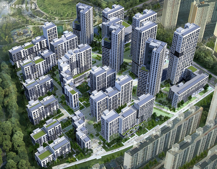서울시는 고덕강일 공공주택지구3단지에 총 1,305세대 규모의 공공분양주택을 조성한다. 