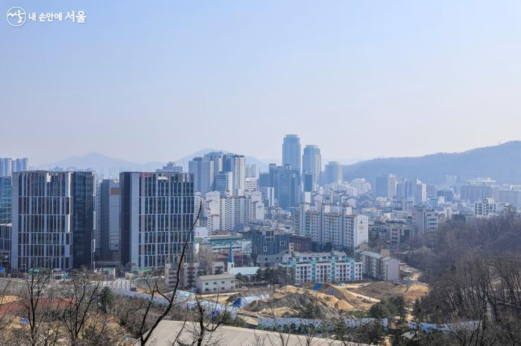 '서리풀공원'에서 바라본 도심 전경