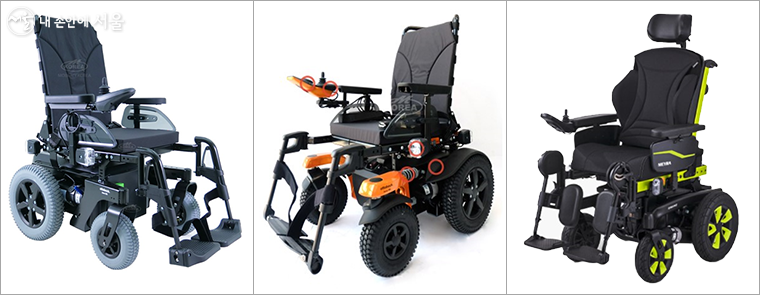 전동 휠체어 예시 (상기 이미지는 지원하는 제품과 다를 수 있음)