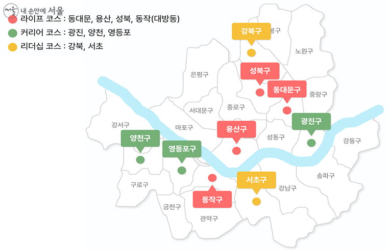 2022년 청년인생설계학교 프로그램 운영 청년공간 위치