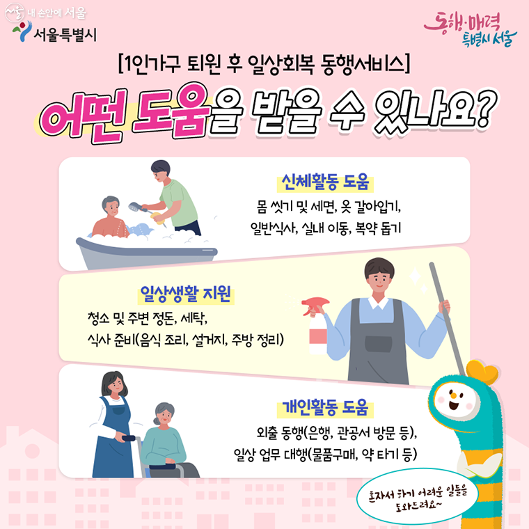 #4 1인가구 퇴원 후 일상회복 동행서비스, 어떤 도움을 받을 수 있나요?