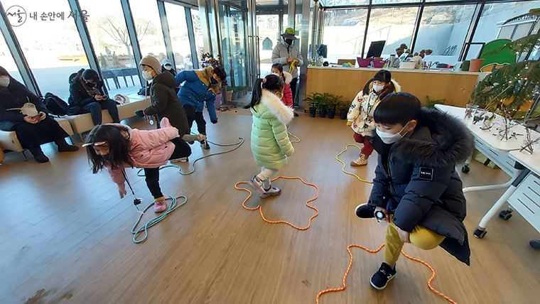 서울식물원에서 진행된 가족식물테라피 수업
