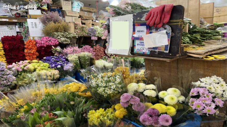 꽃시장 내 일부 점포에서도 서울페이 결제가 가능하다. 