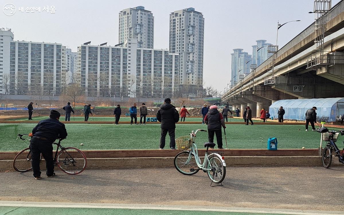 영등포구 오목교 게이트볼 경기장 전경 모습 ©홍지영 
