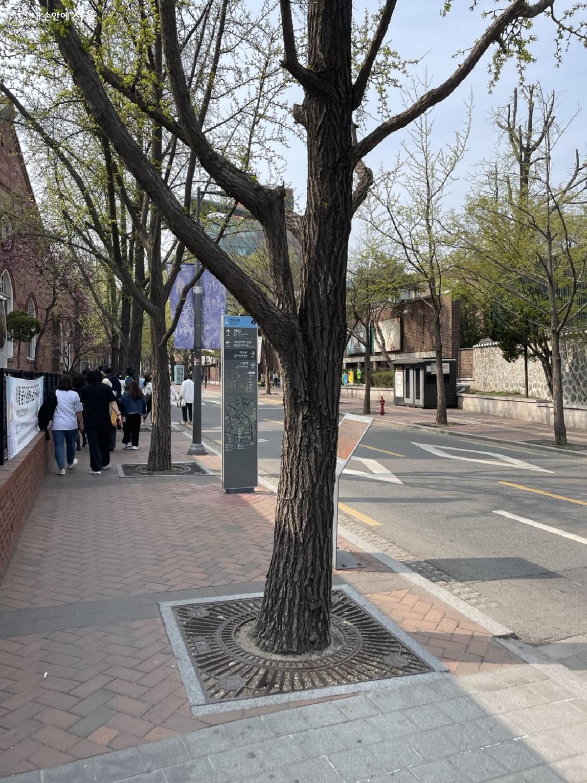 개화기에서 근대 초기의 유서 깊은 건물들이 밀집한 정동길 ⓒ반도상