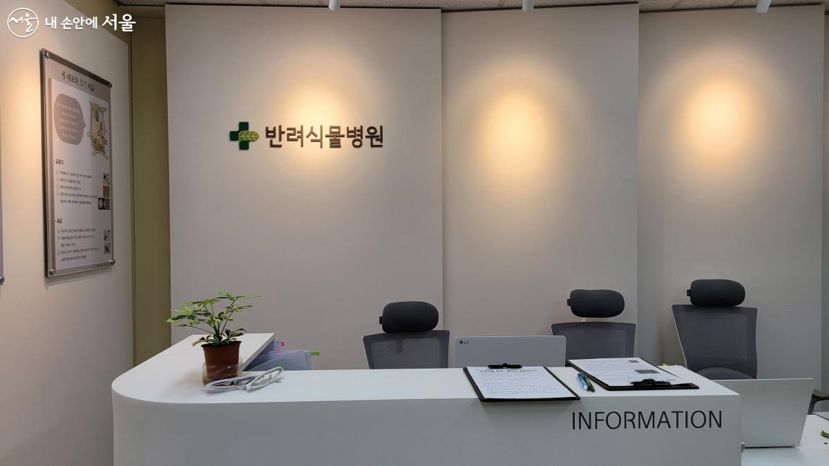 서울반려식물병원 진료실 접수처 ⓒ김현지