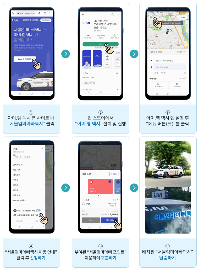 서울엄마아빠택시 이용 방법 ⓒ서울시
