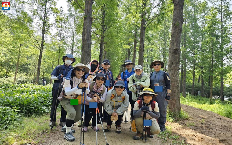 13기 100인 원정대 9조 대원들. '함께' 완주할 수 있어 '영광'이었다. ©박지영