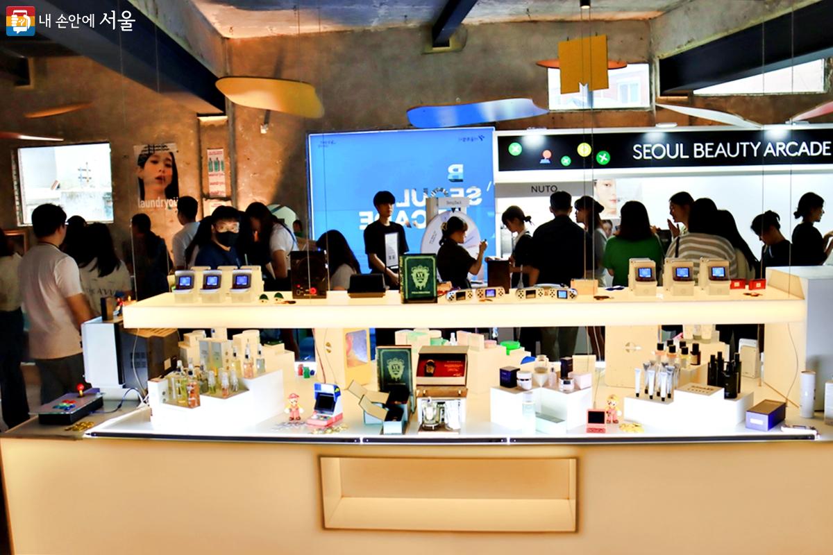 K-뷰티를 이끌 서울시 소재 유망 뷰티 기업 7개 브랜드가 참여했다. ©정향선