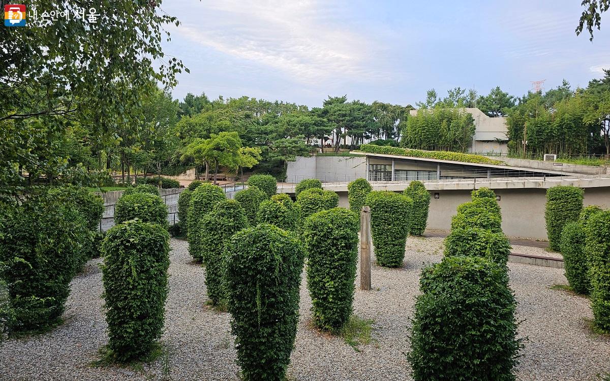 선유도공원 하면 제일 먼저 떠오르는 담쟁이로 뒤덮인 녹색 기둥 ©권연주