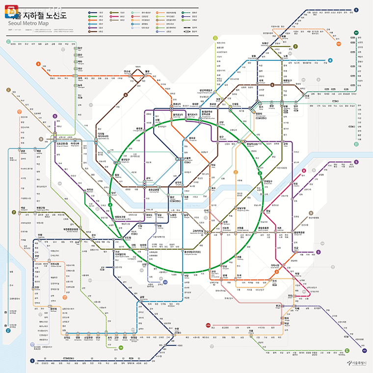 서울시가 모두가 읽기 쉬운 '서울 지하철 노선도 디자인'을 발표했다. (확장 노선은 추후 변경될 수 있음)