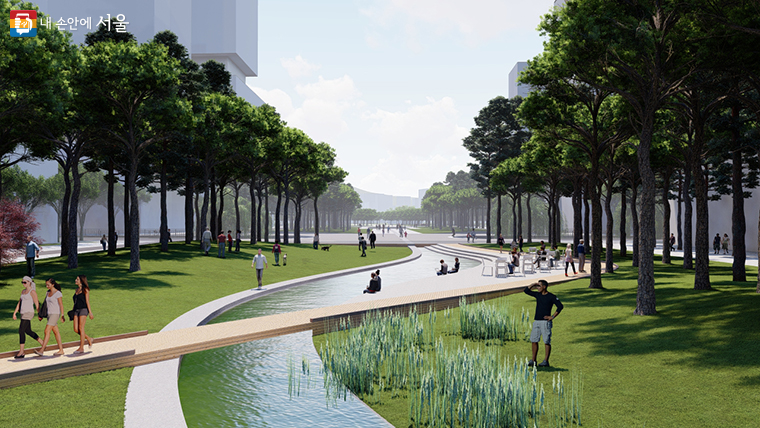 서울시는 세운지구 일대를 서울을 대표하는 ‘쾌적하고 건강한 녹지생태도심’으로 변화시킬 계획이다.