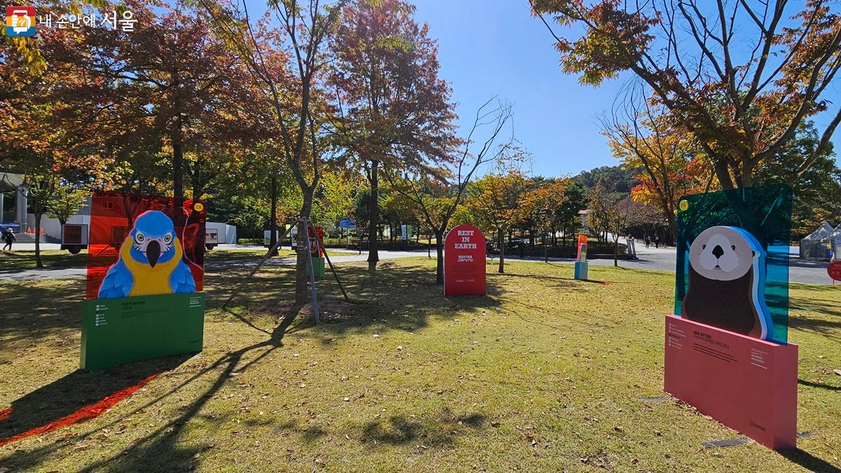 사라진 동물들이 지구에서 편히 쉴 수 있기를 바라는 마음을 담은 'REST IN EARTH' 전시 Ⓒ최용수