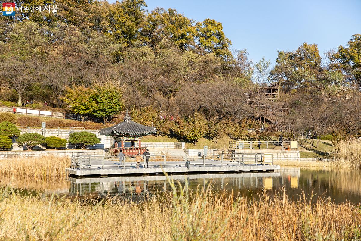 '북서울꿈의숲'중앙에 있는 '월영지'는 그 고즈넉한 풍경 덕분에 사계절 내내 멋진 풍경을 선사해 준다. ⓒ임중빈