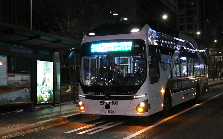 세계 최초 '심야 자율주행버스' 무료로 달린다…운행시간·노선은?