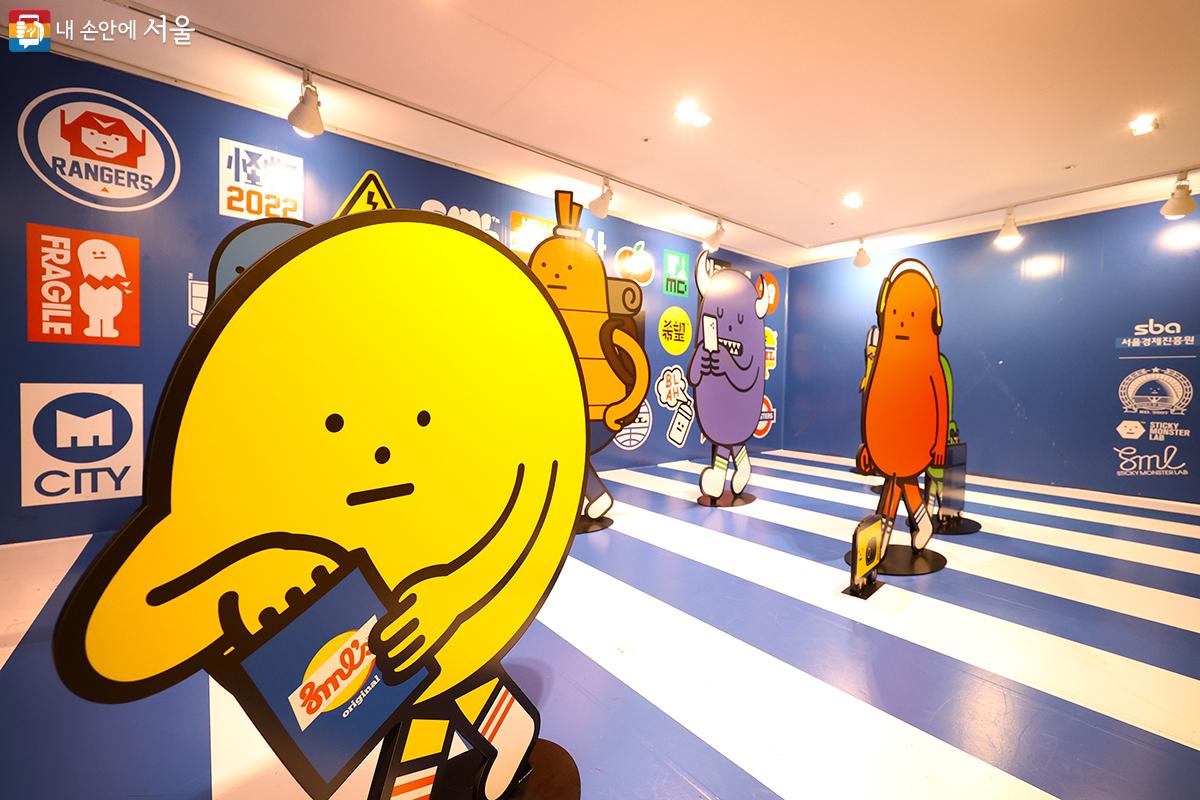'만화의 집' 실내에 꾸며진 어린이를 위한 포토존 ©김주연