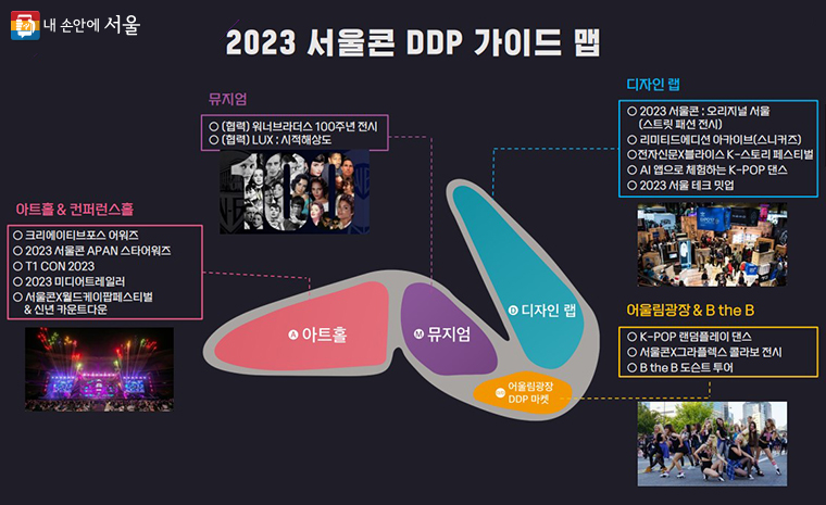 2023 서울콘 DDP 가이드 맵 