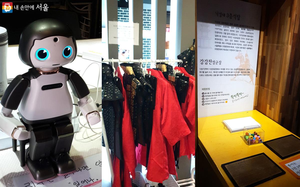 인공지능 로봇 리쿠와 장군복, 판화 체험 ⓒ김연화
