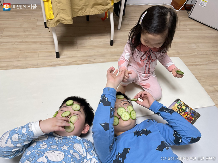 장려상 | 오빠들 피부관리는 내게 맡겨!(하늘바라기 가족)