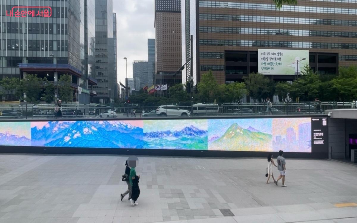 서울 토박이 화가 이동협의 채색 산수화 <이씨 산수> ⓒ이정민