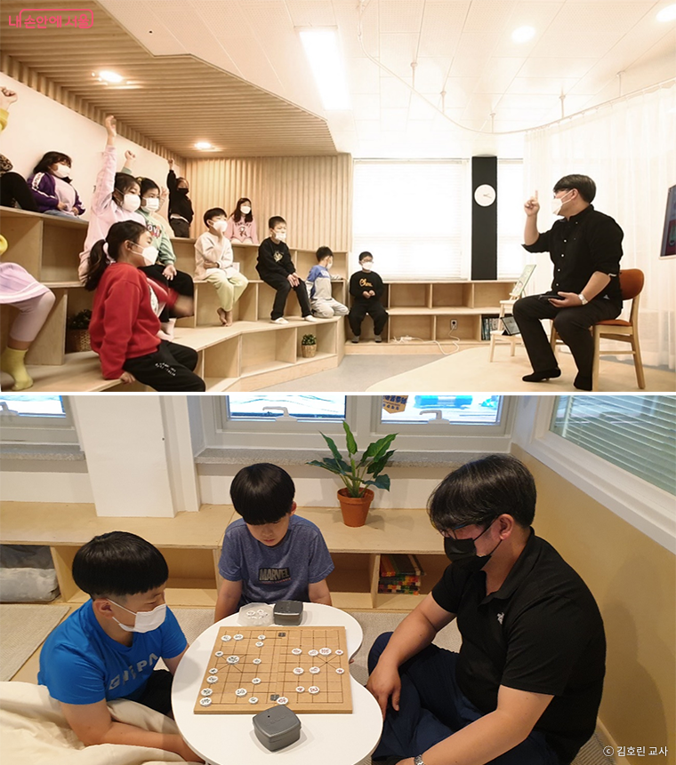 교사지만 제3의 어른 역할도 하는 선생님이 공간을 조성하고 학생들의 마음을 환대하며 모으는 과정에 주도적인 역할을 하셨다. 