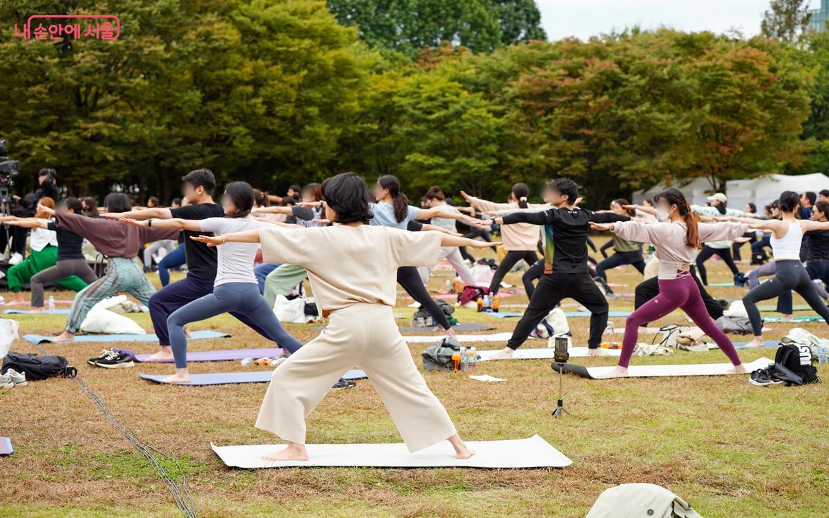 이전 서울숲에서 행해진 요가 ⓒ(사)마인드 디자인 