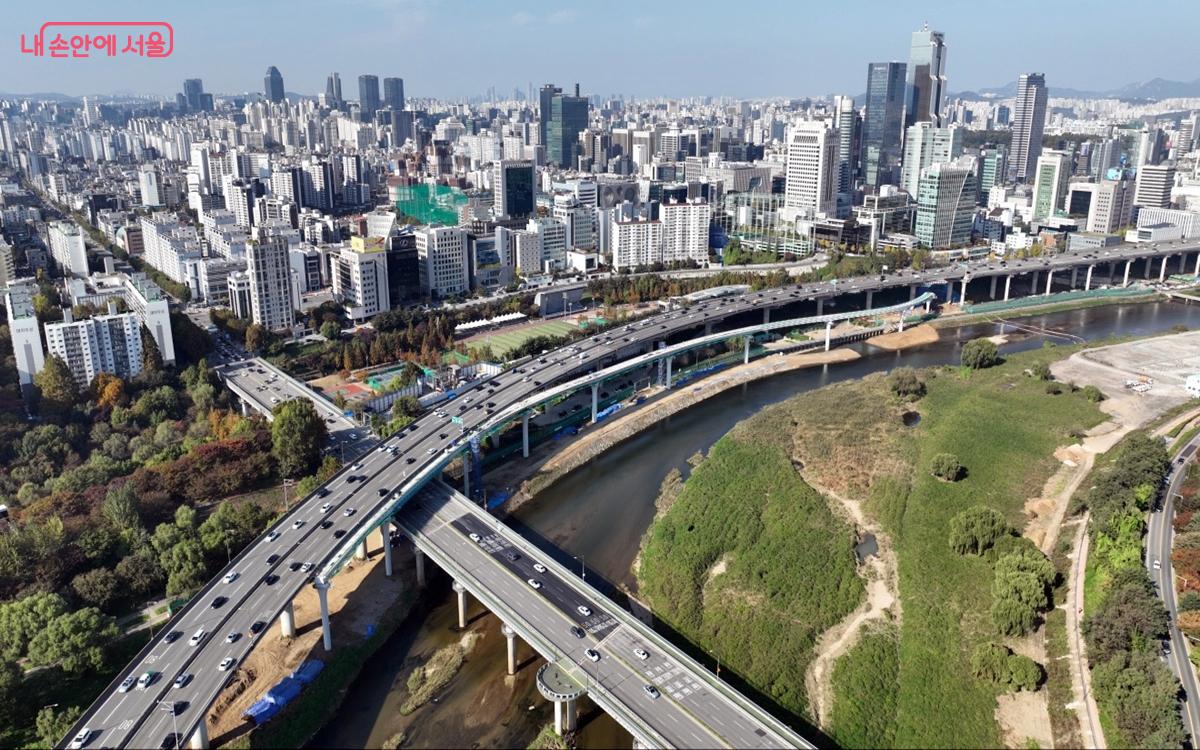 동부간선 진출램프교 시점부 전경 ⓒ서울시 