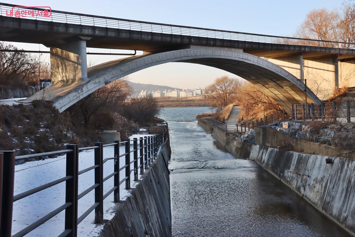 강일동과 고덕동에 걸친 고덕천은 약 7km에 이르는 수변생태공원이다. ⓒ정향선