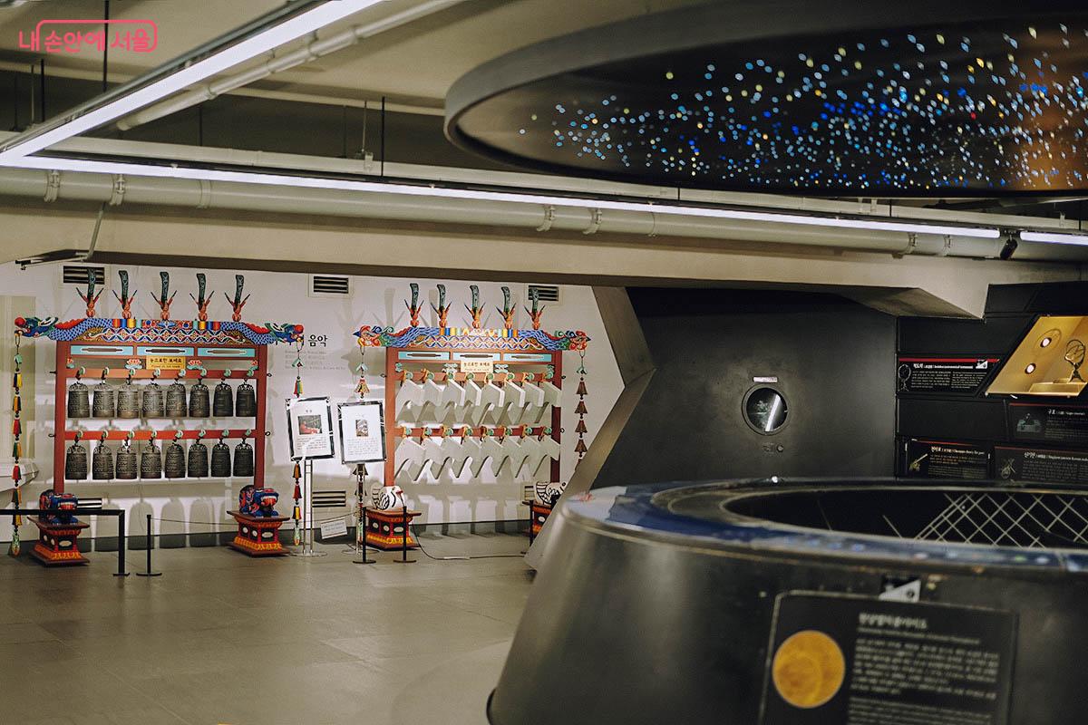 과학·예술 등 세종대왕의 업적을 살펴볼 수 있는 전시실 ©김아름