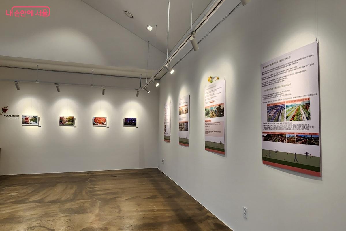 시간의 흐름 속에서 변해온 중랑천의 풍경과 사람들의 이야기가 전시되고 있었다. ©김미선